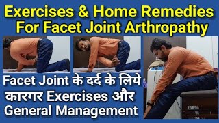 Facet Joint Arthropathy Stretches and Exercises in Hindi  Facet Joint Syndrome  Home Remedy [upl. by Jennifer]