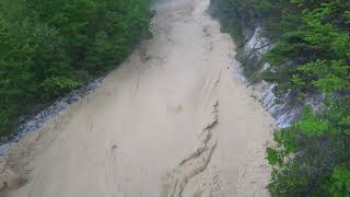 Illgraben 29 05 2017 Lave torrentielle Murgang debris flow Part 1 minute 0 10 [upl. by Clevie91]