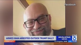 Man armed with several firearms arrested near Trump rally [upl. by Ettelohcin]