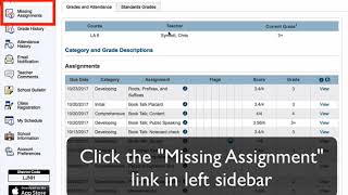 PowerSchool Missing Assignments [upl. by Paluas]