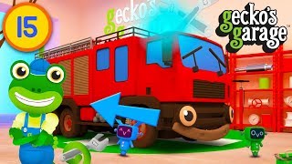 Fiona the Fire Truck Parts  Geckos Garage  Trucks For Children  Educational Videos For Toddlers [upl. by Bringhurst]