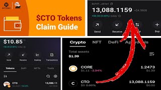 How to Claim Satoshi CTO tokens into your OKX or Bitget wallet  Step by step guide [upl. by Karol26]