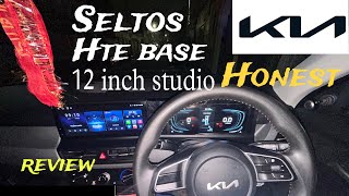 Kia Seltos HTE  12 inch  Display  hypersonic  Honest Review Should we trust [upl. by Alrich696]