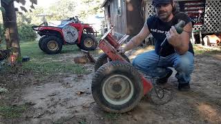 building a wagon from a snapper ride mower part 1 [upl. by Omura]