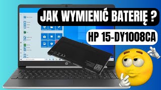 Jak Samemu Wymienić Baterię W Laptopie  HP 15dy1008ca [upl. by Neyr349]