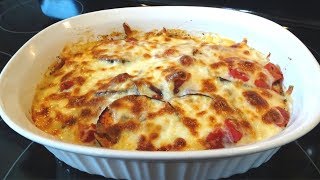 Berenjena Gratinada al Horno con Tomate en Trozos y Queso Mozzarella Mis Recetas Deliciosas [upl. by Annekam]