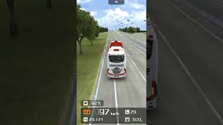 Bus simulator Indonesia 360° drive at highway with titanic speed shorts [upl. by Schwejda229]