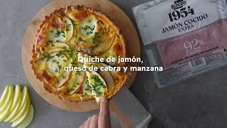 Quiché con jamón cocido extra manzana y queso de cabra  ElPozo Cocina [upl. by Aremus376]