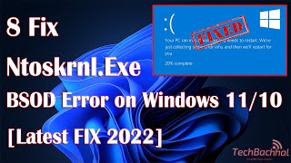 NtoskrnlExe BSOD Error On Window 11  8 Fix How To [upl. by Vickey821]