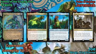 Commander Gameplay Ep16 Pako amp Haldan v Brago King Eternal v Hakbal of the Surging Soul MTG EDH [upl. by Attiuqram]