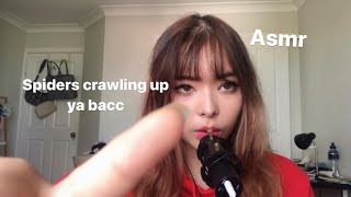 Asmr Spiders crawling up your back snakes slithering down 👀 [upl. by Zobias430]