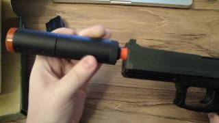 Unboxing  Test MK23 Navy Seal Spring Pistol Airsoft Gun [upl. by Ennairod]