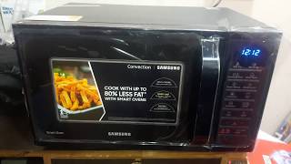 how to use Samsung 28 L Convection Microwave Oven model MC28H5025VKTL Black [upl. by Harbison]