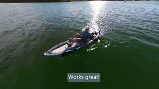 DIY Rudder For Saturn Pedal Inflatable Kayak Improves kayak tracking and operation [upl. by Ladew]