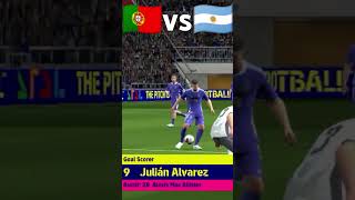 Portugal vs Argentine semi final match worldcup efootball2025pes [upl. by Medovich]