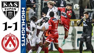 KV Kortrijk vs KAS Eupen 11 Highlights  Courtrai  Eupen  Jupiler Pro League 2023 [upl. by Latreece]