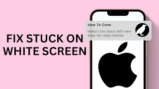 How To Fix iPhone Stuck On White Screen [upl. by Enrak]