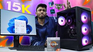 15000 Rs Super AMD PC Build⚡Best for Gaming amp Editing 🪛Live Test Perfect for Students [upl. by Perri]