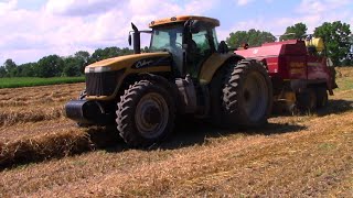 Combining and Baling Rye [upl. by Hakceber228]