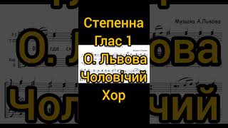 глас1 степенні всенічна чоловічийхор партитура ілюстрація фортепіано розбір [upl. by Bromleigh]