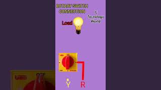 threephase rotary switch connection shorts rotary viralshorts electrical trending electronic [upl. by Neelak]