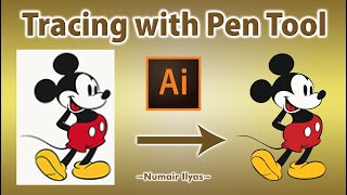 Adobe Illustrator  Tracing with Pen Tool  Vector Tracing  Beginners Guide [upl. by Notnerb]