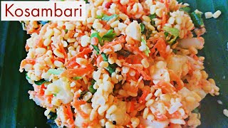 How to cook Kosambari salad  South Indian Carrot Cucumber Lentils salad [upl. by Alane]