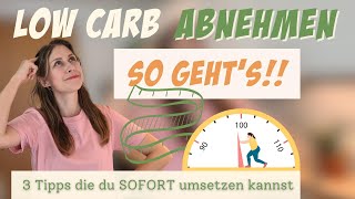 Low Carb abnehmen Low Carb Tipps für Einsteiger [upl. by Hanley]