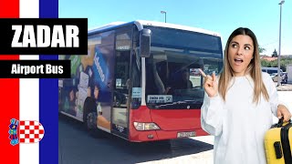 🇭🇷 How to get from ZADAR Airport to city centre by bus  zadar airportbus [upl. by Werdn]