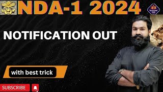 UPSC NDA 1 2024 NOTIFICATION OUT  NDA NOTIFICATION 2024 ELIGIBILITY SYLLABUS NDA FULL PROCESS [upl. by Agueda]