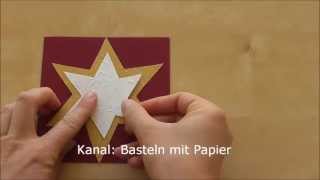 Weihnachtskarten basteln mit Papier  Weihnachtsgeschenke selber machen [upl. by Tiebout]