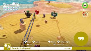 SMO seaside kingdom volleyball 100 My first time collecting this moon [upl. by Eerahs]