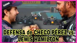 Así fue la DEFENSA de CHECO PÉREZ vs LEWIS HAMILTON [upl. by Amrita]