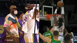 Montrezl Harrell going crazy with this putback dunk  Lakers vs Jazz [upl. by Aicirtam]