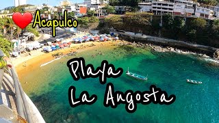 playa La Angosta o Langosta Acapulco 🏞 [upl. by Nanice]