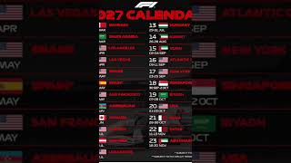 F1 2027 calendar [upl. by Eibor]