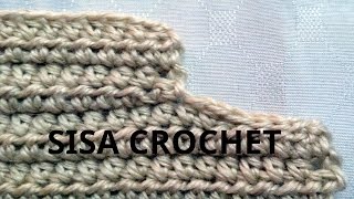 Curso crochet o ganchillo Como disminuir una sisa tutorial paso a paso Moda a Crochet [upl. by Annehsat340]