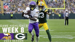 Minnesota Vikings vs Green Bay Packers  2023 Week 8 Game Highlights [upl. by Aerdnaed]