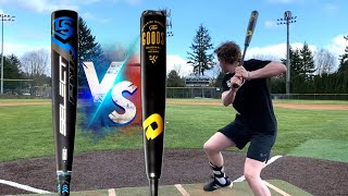 THE GOODS vs SELECT PWR  WHICH IS BETTER Power Hitter Hybrid Showdown  BBCOR Baseball Bat Reviews [upl. by Low]