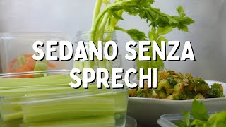 SEDANO come usare tutto il GAMBO anche esterno e FOGLIE  Cucino senza sprechi [upl. by Acirretahs]