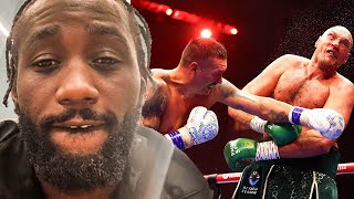 Terence Crawford REACTS to Usyk DROPPING amp BEATING Tyson Fury by Split Decision [upl. by Ellenrahs]