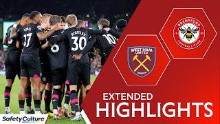 West Ham 02 Brentford  Extended Highlights [upl. by Tinor]