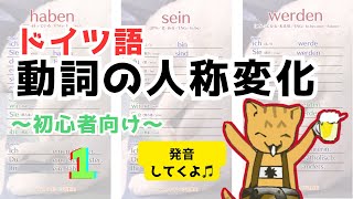 ドイツ語基本動詞の人称変化 まとめ1 発音付き [upl. by Nnaeitak586]