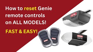 How to erase Genie Opener Remotes for All Models Fast and easy DIY [upl. by Netsryk376]