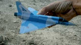 Mirage2000 Paper Airplane 3D model [upl. by Eneres]