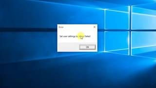 How to fix Error Set user setting to driver failed Solved [upl. by Henrik]