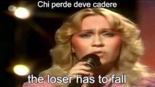 ABBAThe Winner Takes It All Live 1980  Lyrics  traduzione avi [upl. by Sackman]