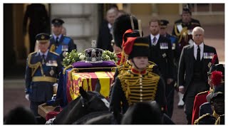 In full Queen’s coffin procession through London as Royal Family march in homage [upl. by Uaeb]