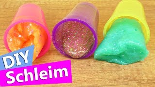 DIY quotSo Slimequot  Neon Schleim Set mit super vielen Idee  DIY Schleim Spaß zum selber machen [upl. by Henden586]