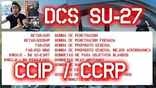 DCS SU27  BOMBARDEO EN CCIP Y CCRP TUTORIAL [upl. by Ocnarfnaig]